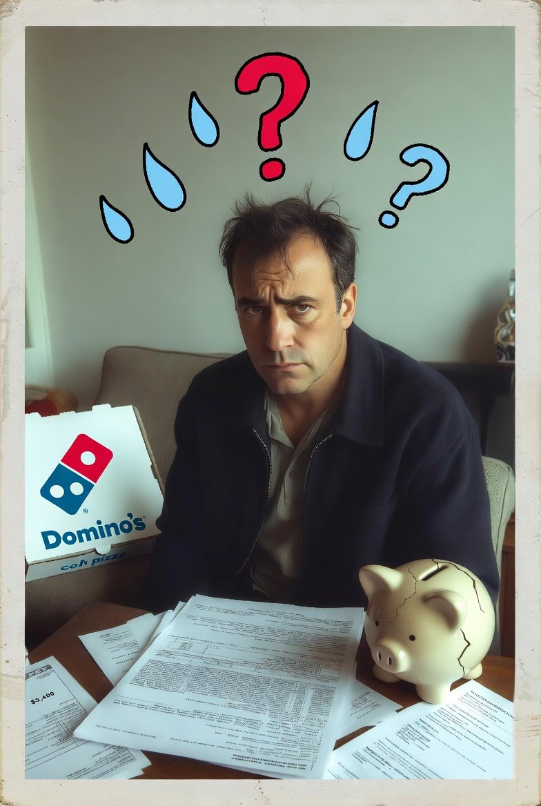 cracked pink piggy bank leaking coins onto a messy pile